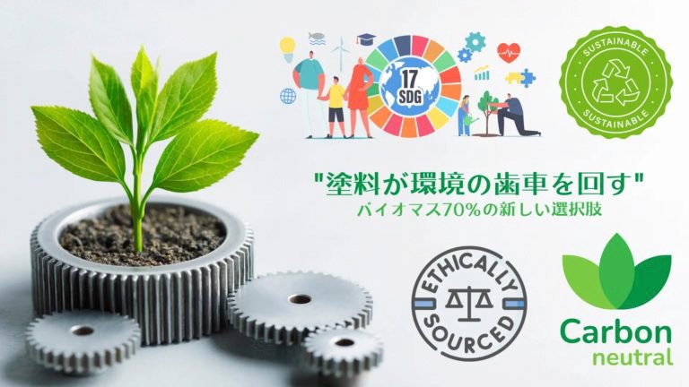 手に触れるアイテムに関わる特殊塗料、バイオマス含有塗料で未来を描く